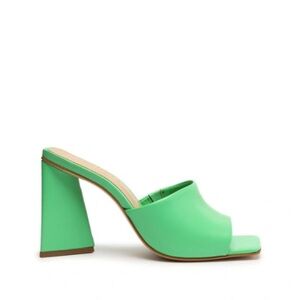 Schutz block heel  sandals  7.5